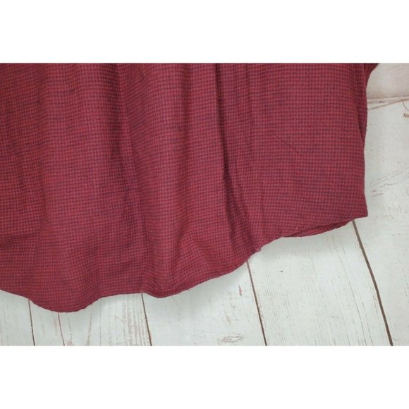 BCC Khakis Maroon Full Button Up Soft Shirt With Extra Buttons - Picture 7 of 12